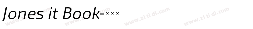 Jones it Book字体转换